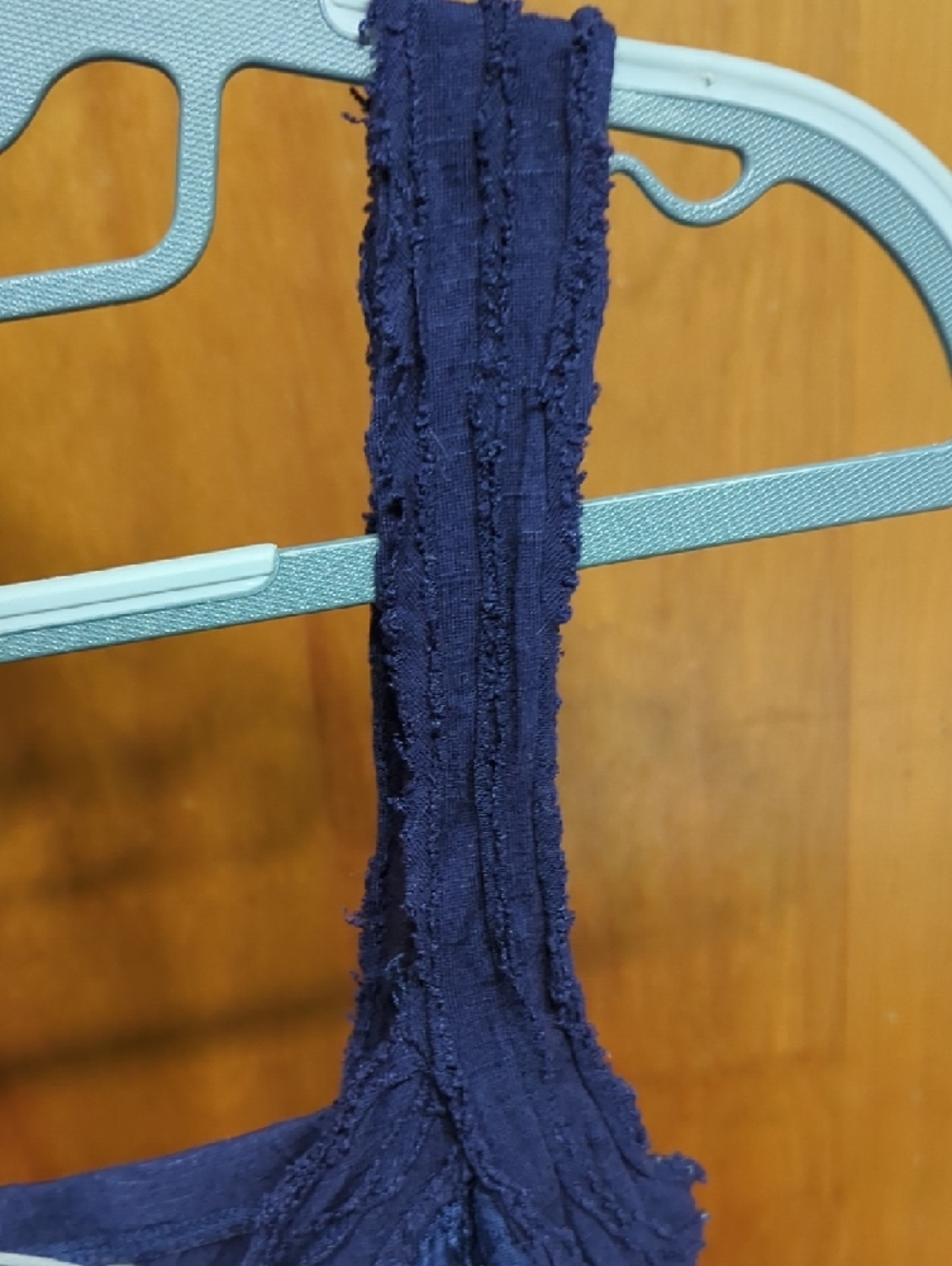 Vanity Navy Layered Ruffle Tank Top - Picture 4 of 5